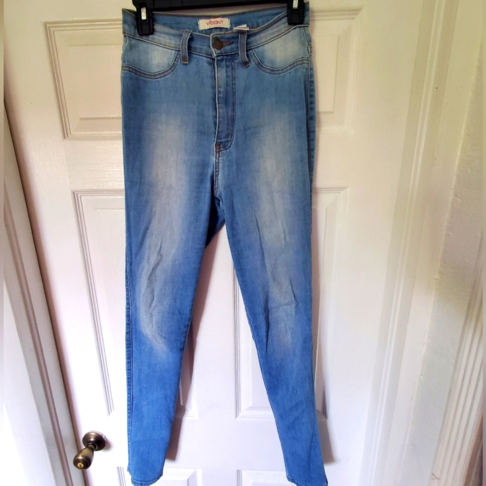 High waisted skinny jeans
